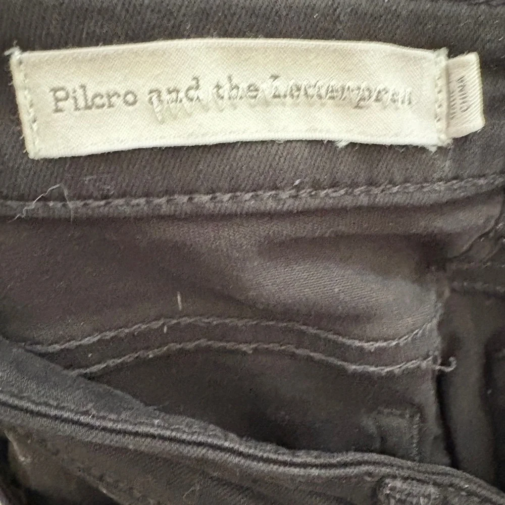 Anthropologie Pilcro and the Letterpress Jeans High Rise Skinny Black Denim  25 - Picture 13 of 14
